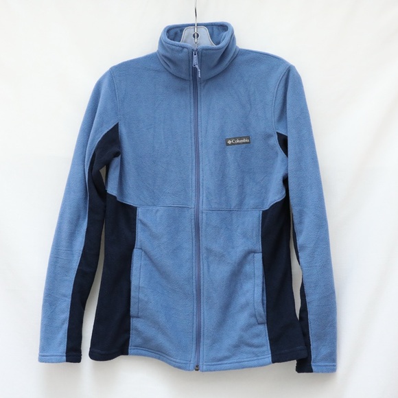 Columbia Basin Trail III Full Zip Fleece Blue Jacket XK0841-458 Medium M hiking - Picture 2 of 10